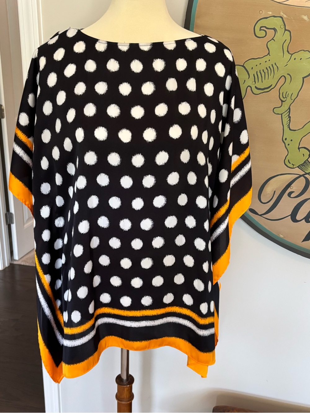Michael Kors silk poncho top